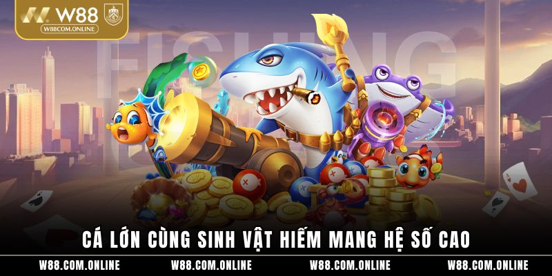 Cá lớn cùng sinh vật hiếm mang hệ số cao